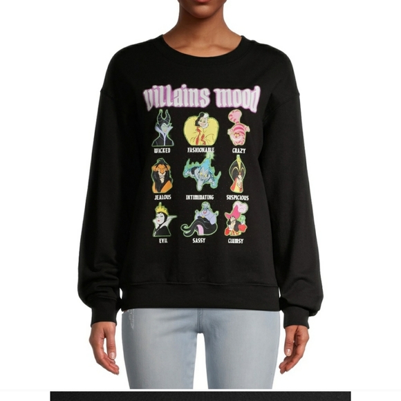Disney Villains & Their "Moods" Sweatshirt - Picture 9 of 9